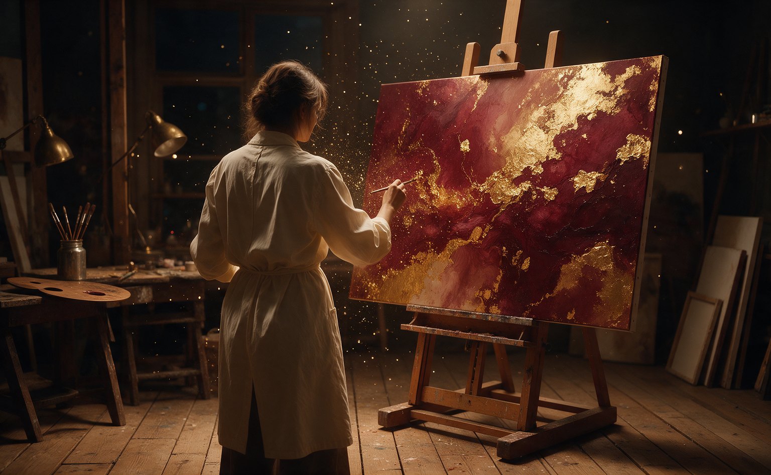 Maryam Alexander in her atelier